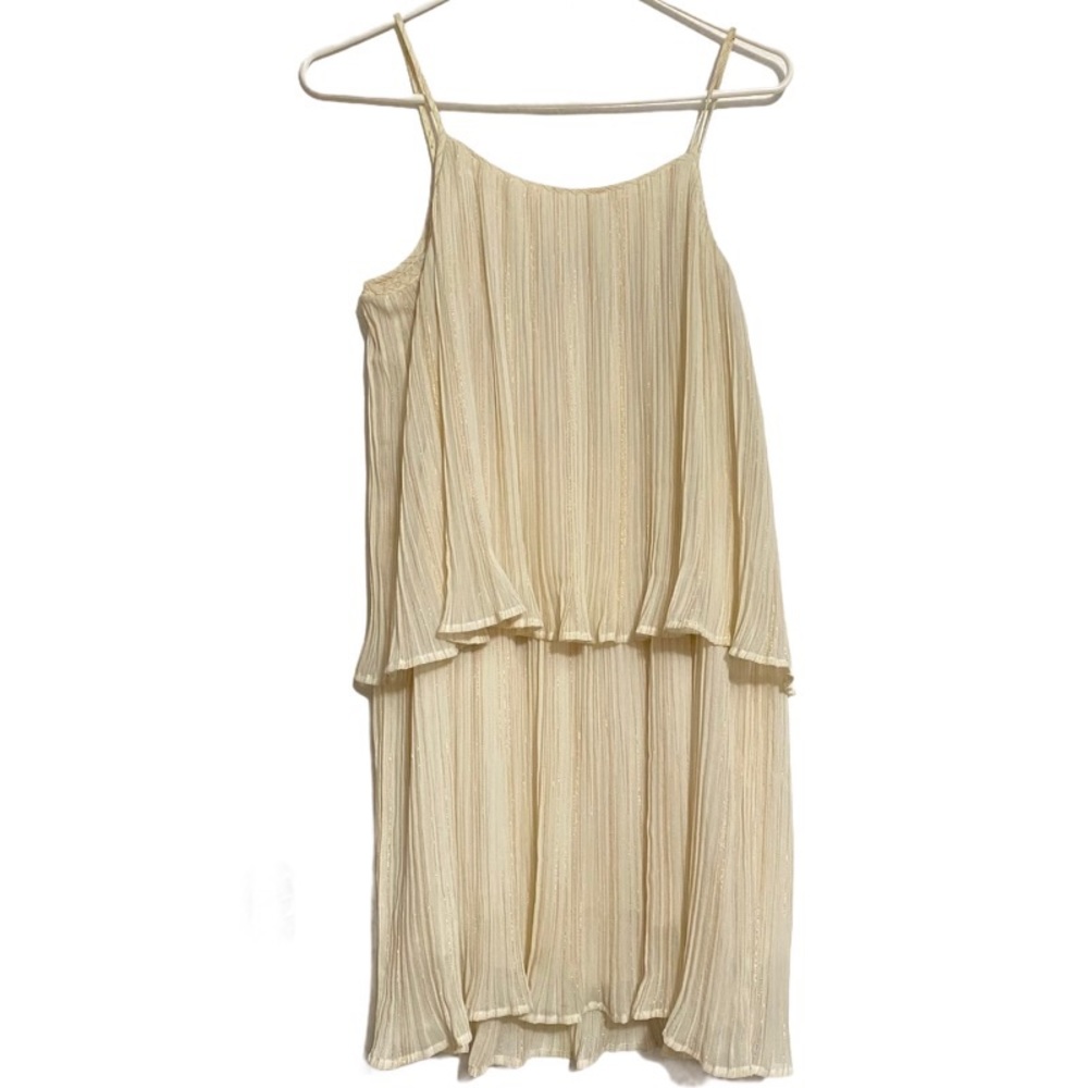 Farm Rio sleeveless pleaded two Tier Dress M